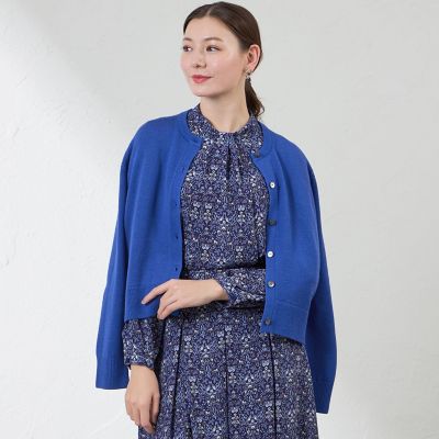 ＜AMACA (Women)＞シルクミックスニットカーディガン