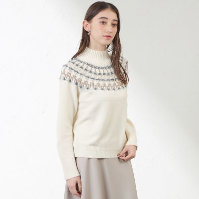 ジャカード求心ニット | AMACA (Women)/アマカ | 三越伊勢丹オンライン