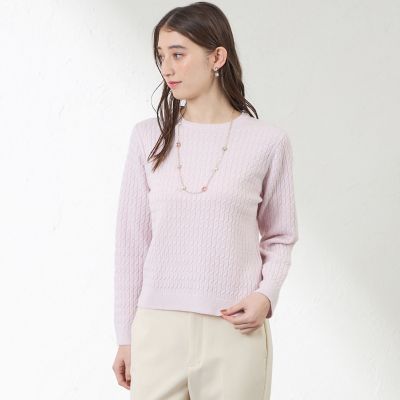 ラメケーブルニット | AMACA (Women)/アマカ | 三越伊勢丹オンライン