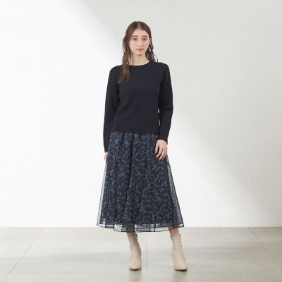 ゆか　正規品　ラメケーブルニットプルオーバー ラメケーブルニット | AMACA (Women)/アマカ | 三越伊勢丹オンライン