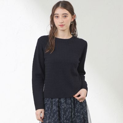 ラメケーブルニット | AMACA (Women)/アマカ | 三越伊勢丹オンライン