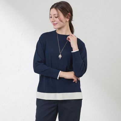 カラーブロッキングニット | AMACA (Women)/アマカ | 三越伊勢丹