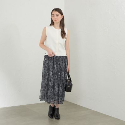 ペーパーヤーンショートニットベスト | AMACA (Women)/アマカ | 三越