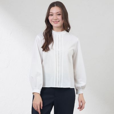 ＜AMACA (Women)＞【Ｂｌｏｕｓｅｙ】はしごレース　ブラウジーカットソー