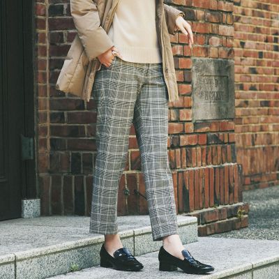 ＜AMACA (Women)＞ニューライジングストレッチテーパードパンツ