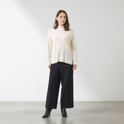 ニューライジングストレッチ セミワイドパンツ | AMACA (Women)/アマカ