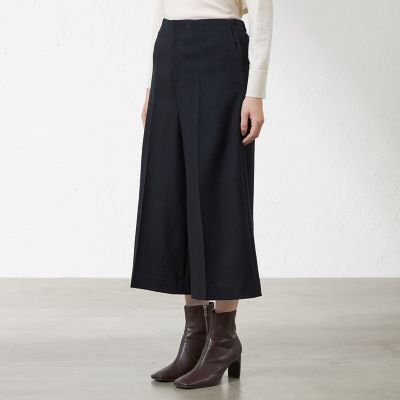 ソフトクリアウールワイドクロップパンツ | AMACA (Women)/アマカ