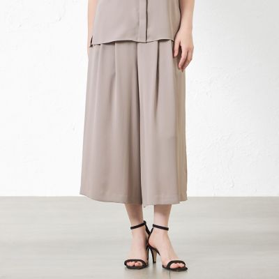 ＜AMACA (Women)＞パウダリーナンジガウチョパンツ