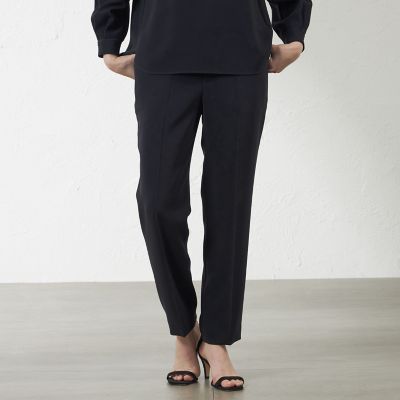 ＜AMACA (Women)＞トリアセテートコンパクトテーパードパンツ