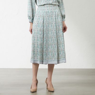 ＜AMACA (Women)＞ガーデンクラフトタックフレアスカート