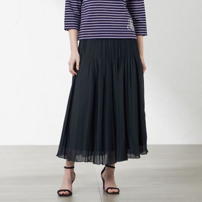 ＜AMACA (Women)＞スパンローンプリーツスカート