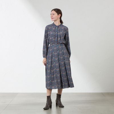 LIBERTY】Vine Thief バックサテンジョーゼット