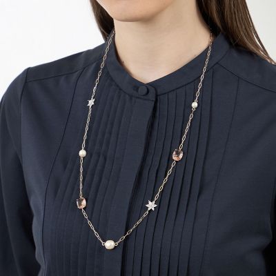 ＜AMACA (Women)＞ガラススターステーションネックレス