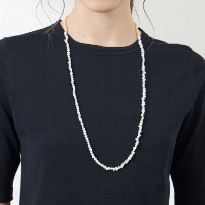 ＜AMACA (Women)＞淡水パール　ロングネックレス