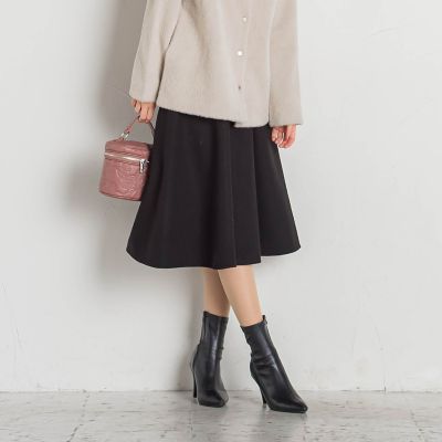 【大きいサイズ】メルトンサーキュラースカート≪手洗い可能≫