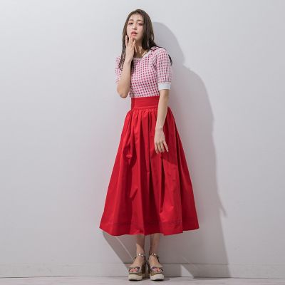 【大きいサイズ】ギンガムプルオーバー≪手洗い可能≫