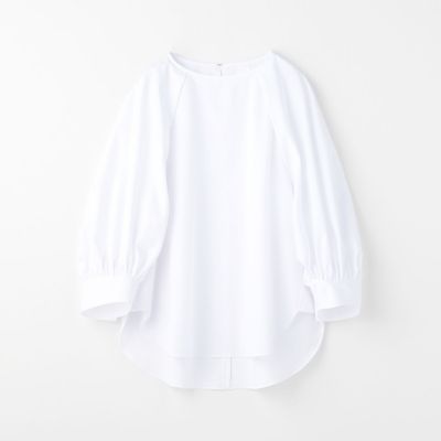 バイオツイル　ネックタックブラウス