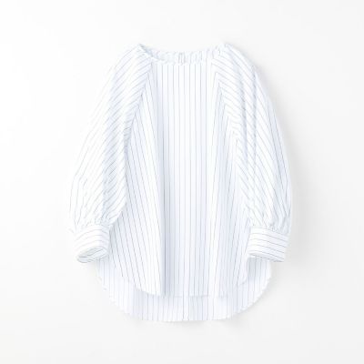 バイオツイル　ネックタックブラウス