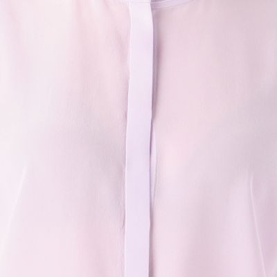 シルクデシン　バンドカラーシャツ