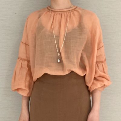 ラミー　ギャザースリーブブラウス