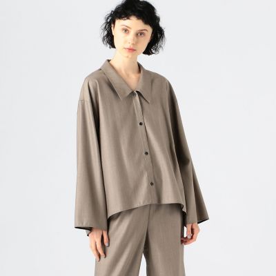 美品✨プラージュ リネンシャツ 24SS ドルマン ワイドシルエット SALON adam et rope' シャツ ブラウス 「追加」シアーリネン