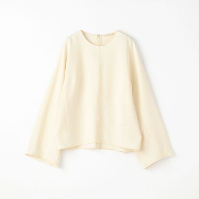 ライトダブルクロス　ワイドスリーブブラウス