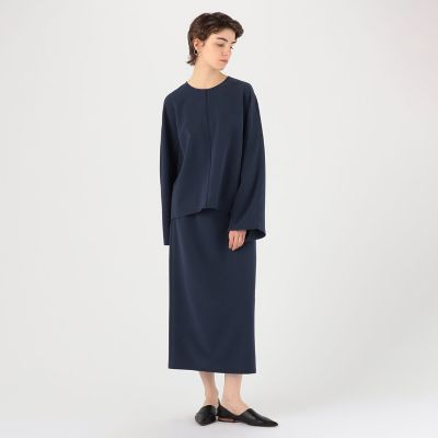 ライトダブルクロス　ワイドスリーブブラウス