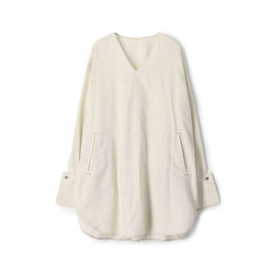 ＜maison TOMORROWLAND＞コットンカシミヤ　Ｖネックチュニックブラウス