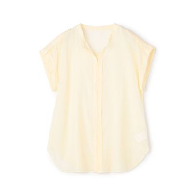 ＜maison TOMORROWLAND＞ハイツイステッドローン　フレンチスリーブシャツ