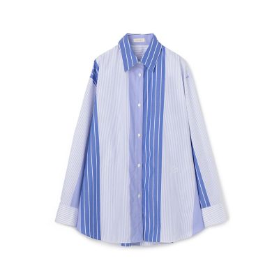 ＜maison TOMORROWLAND＞ベーシックコットンストライプ　レギュラーカラーシャツ