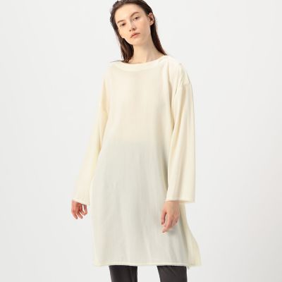 ハイツイストジョーゼット ボートネックチュニックブラウス | maison