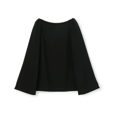 ＜maison TOMORROWLAND＞トリアセテートポリエステルダブルクロス　ボートネックプルオーバー