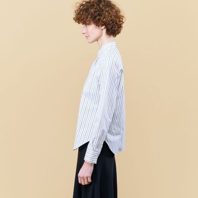 スビンコットンツイル　ベーシックシャツ
