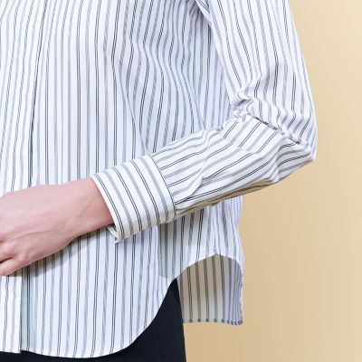 スビンコットンツイル　ベーシックシャツ