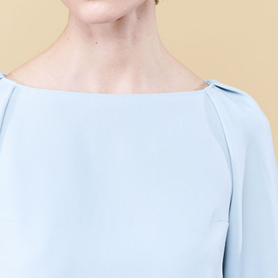 ライトダブルクロス ボートネックブラウス | maison TOMORROWLAND