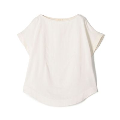 ＜maison TOMORROWLAND＞ソフトサテン　フレンチスリーブブラウス