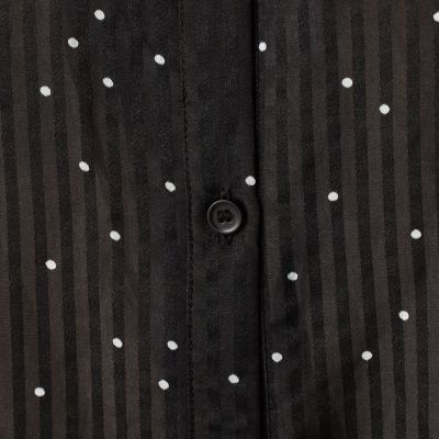 ドットプリント フレンチスリーブブラウス | maison