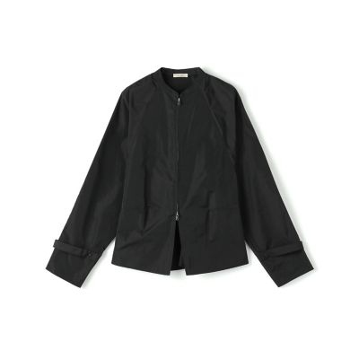 ＜maison TOMORROWLAND＞マクロシルク混タフタ　ジップアップブラウス