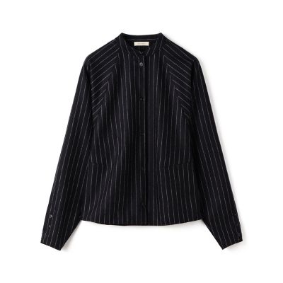 ＜maison TOMORROWLAND＞ウールポプリンメルトン　フィットウエストテッドブラウス