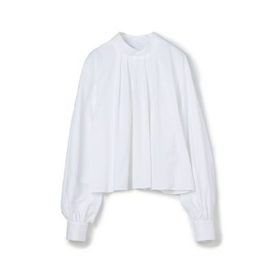 ＜maison TOMORROWLAND＞コットンストレッチポプリン　ボリュームスリーブブラウス
