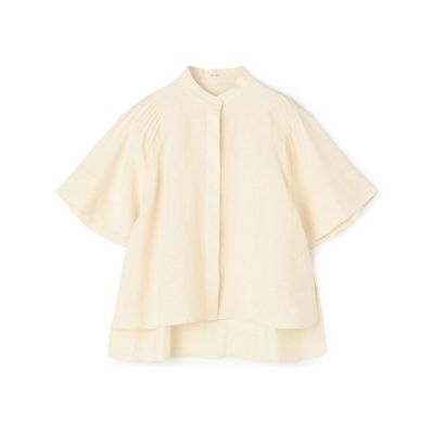 【新品タグ付き】トゥモローランド　リネンラミーシルク ピンタックスリーブブラウス スパークリネン ピンタックスリーブブラウス | maison