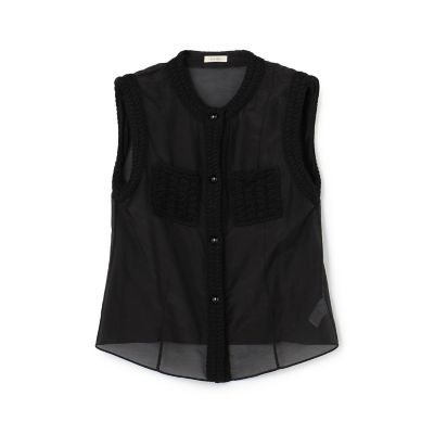 ＜maison TOMORROWLAND＞コットンシルクローン　スリーブレスブラウス