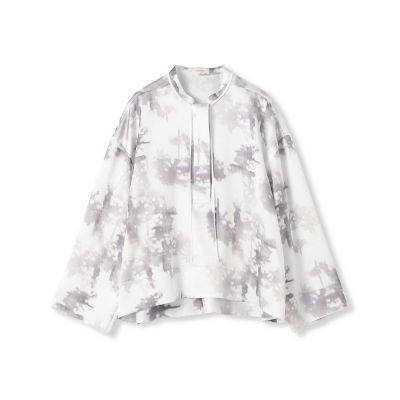 ＜maison TOMORROWLAND＞ライト＆シャドープリント　プルオーバーブラウス