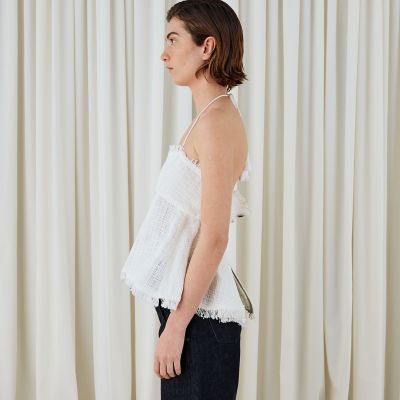 2025 DES PRES コットンナイロンバスケット ペプラムドールトップス 2025 DES PRES コットンナイロンバスケット ペプラムドールトップス