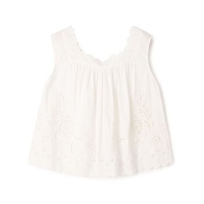 ＜maison TOMORROWLAND＞カットワークエンブロイダリー　スリーブレスブラウス