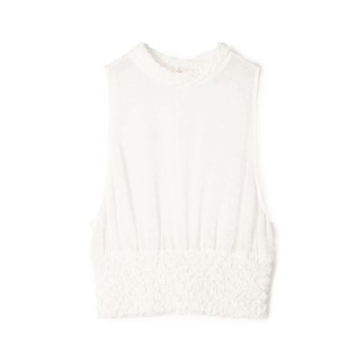 シャーリングシルク　タンクトップ