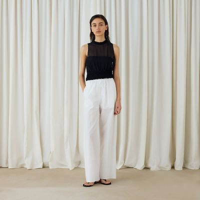 シャーリングシルク　タンクトップ