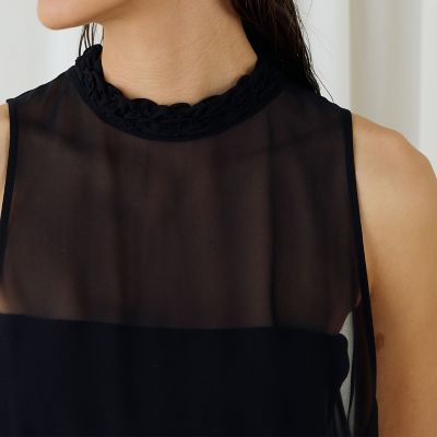 シャーリングシルク　タンクトップ