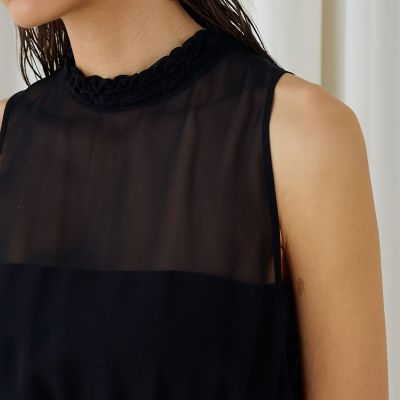 シャーリングシルク　タンクトップ