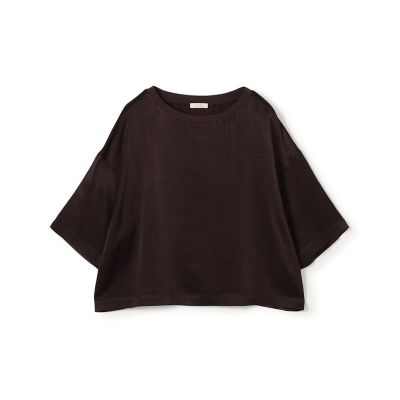 ソフトサテン ビッグTシャツブラウス | maison TOMORROWLAND/メゾン